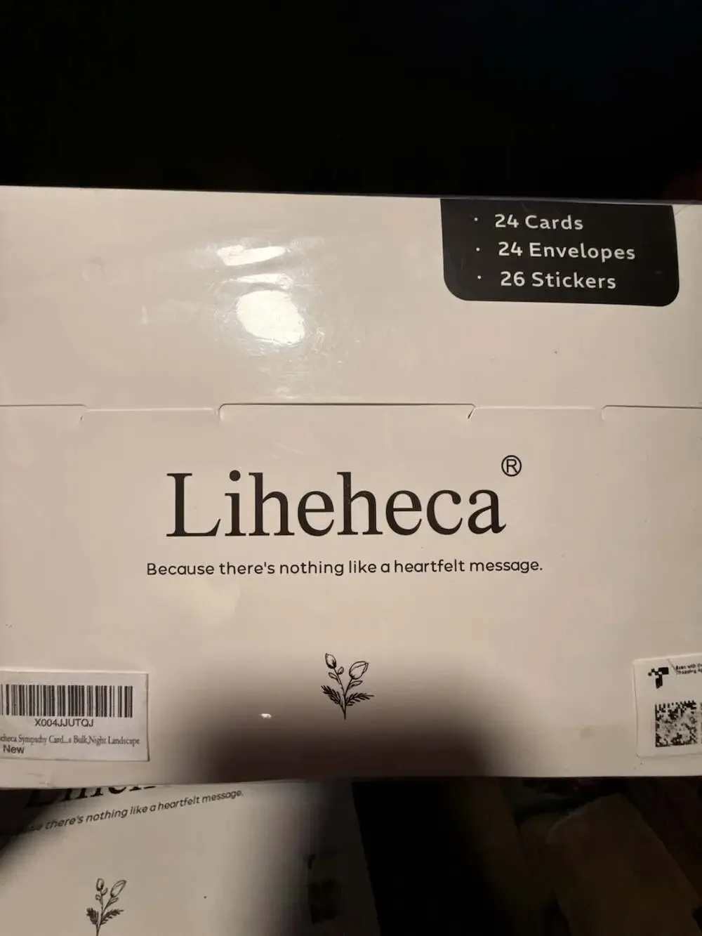 Liheheca 24-Pack Night Landscape Sympathy Cards‎ with Envelopes and Stickers